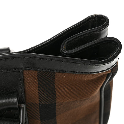 Burberry Canvas Vintage Check Tote Black 23 of 25