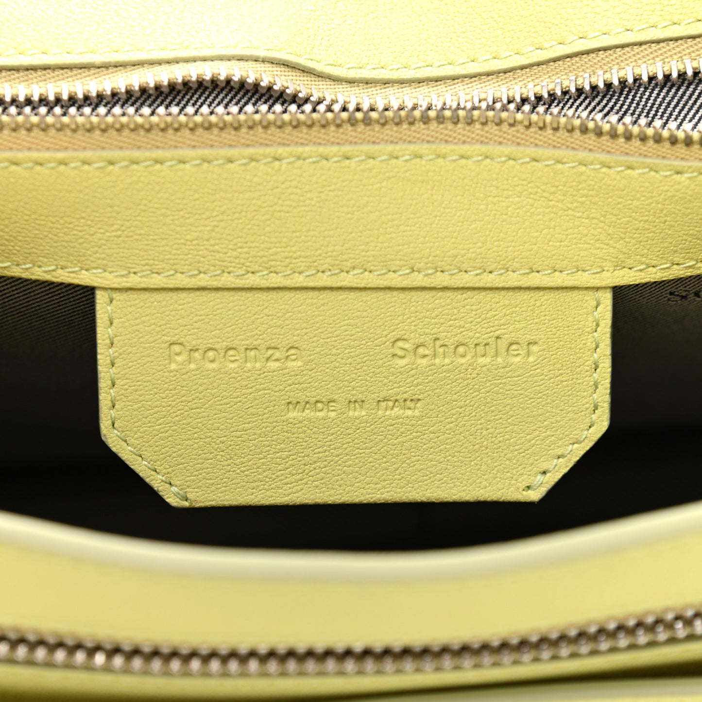 Lambskin Medium PS1 Satchel Pale Green