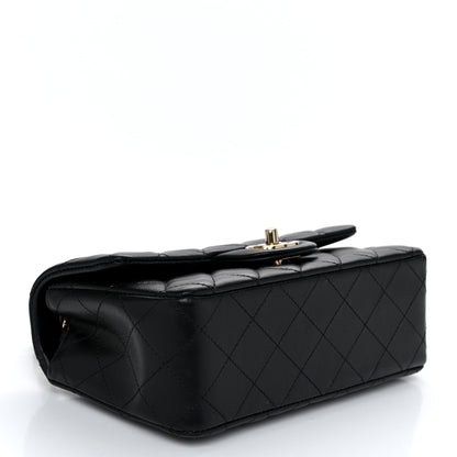 Chanel Lambskin Quilted Mini Rectangular Flap Black 4 of 11