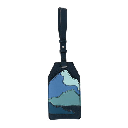 Hermes Togo Swift Taurillon Clemence Endless Road Luggage Tag Bleu De Prusse 1 of 5