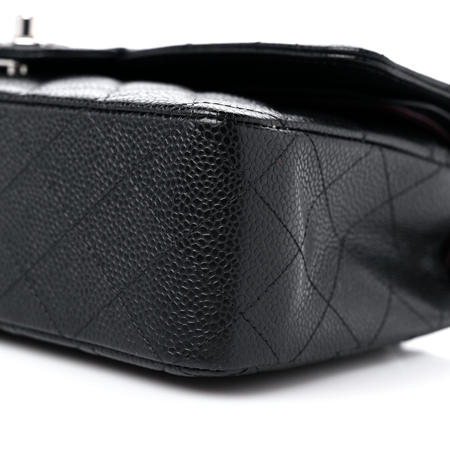 Chanel Caviar Quilted Medium Double Flap Black 9 of 10