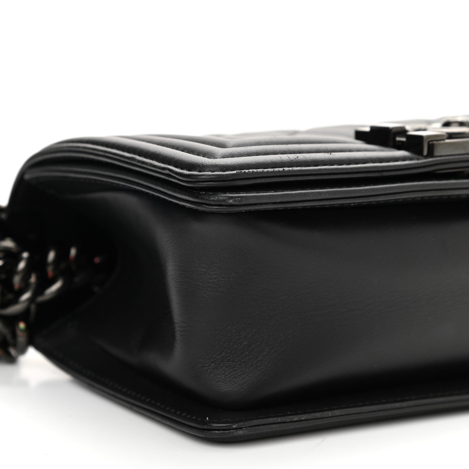 Chanel Calfskin Quilted Small Boy Flap So Black 9 of 12