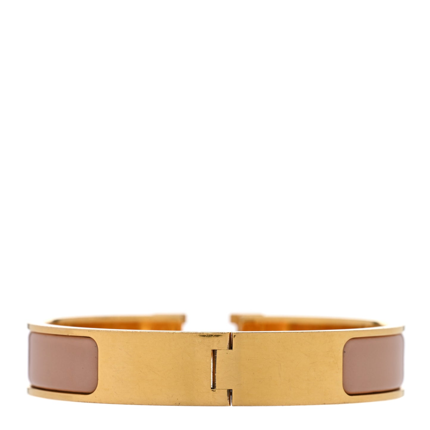 Narrow Enamel Clic Clac H Bracelet PM Rose Poudre