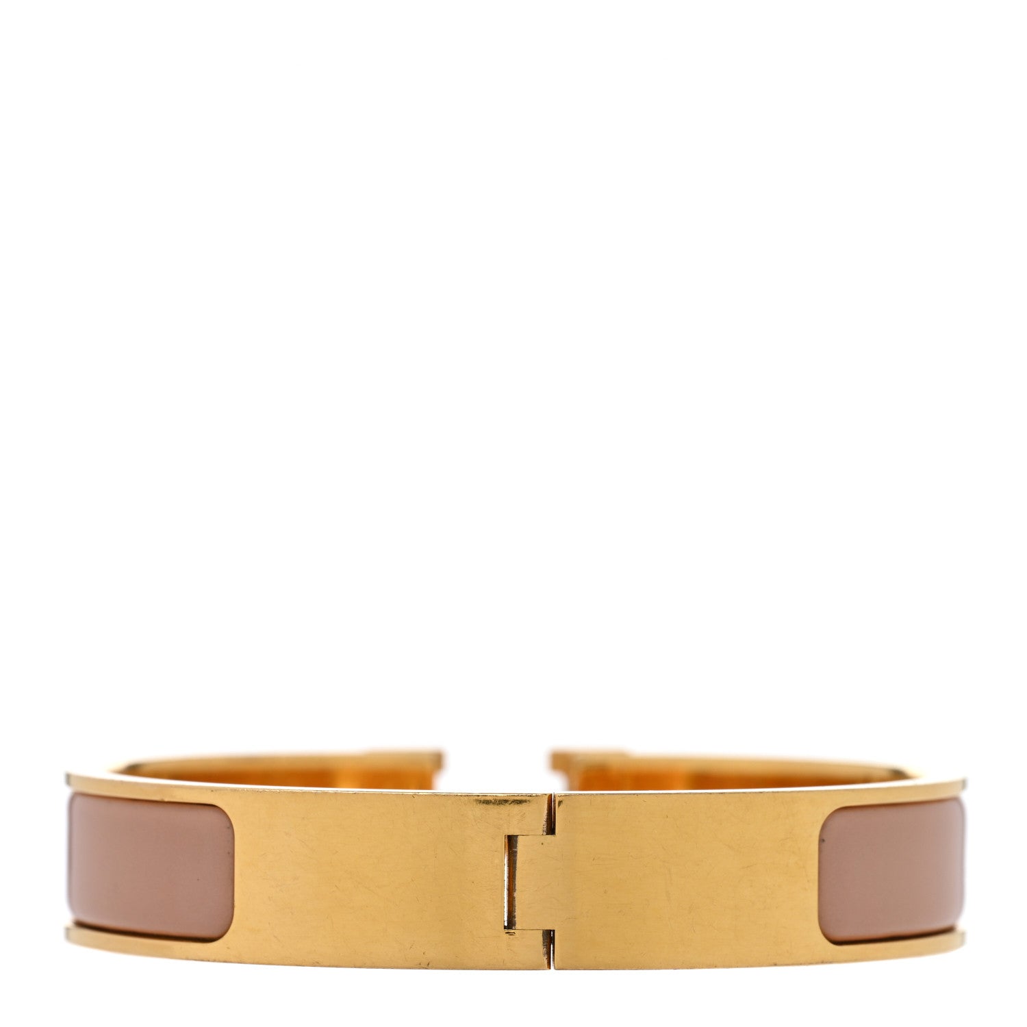 Hermes Narrow Enamel Clic Clac H Bracelet PM Rose Poudre 3 of 4