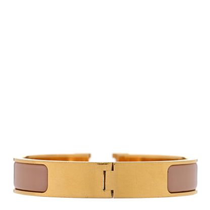 Hermes Narrow Enamel Clic Clac H Bracelet PM Rose Poudre 3 of 4