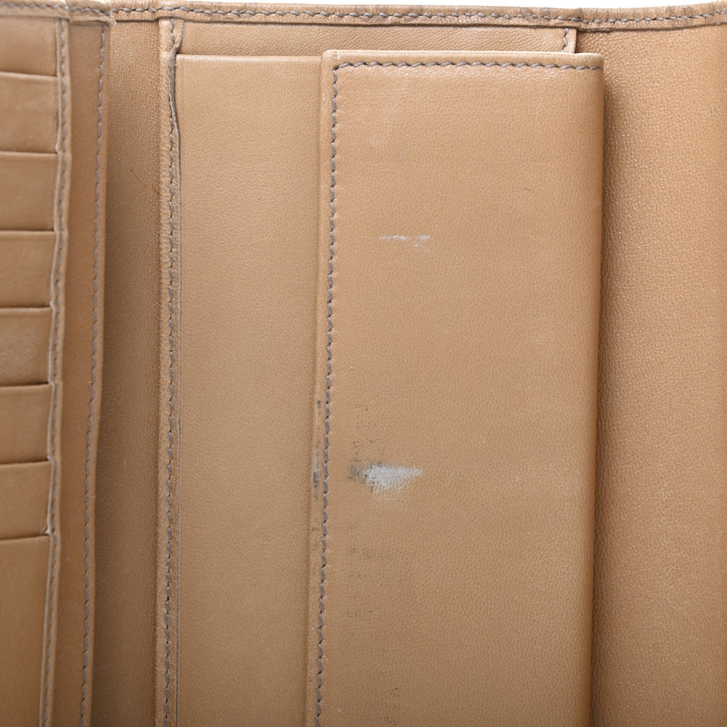 Guccissima Joy Continental Snap Oranizer Wallet Light Sand
