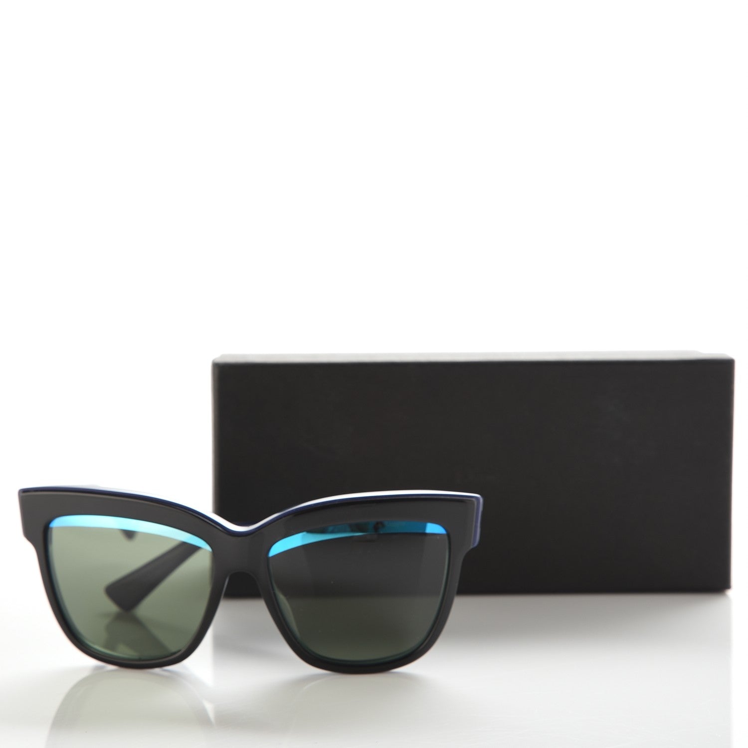 Christian Dior Graphic Sunglasses Black Blue 8 of 8