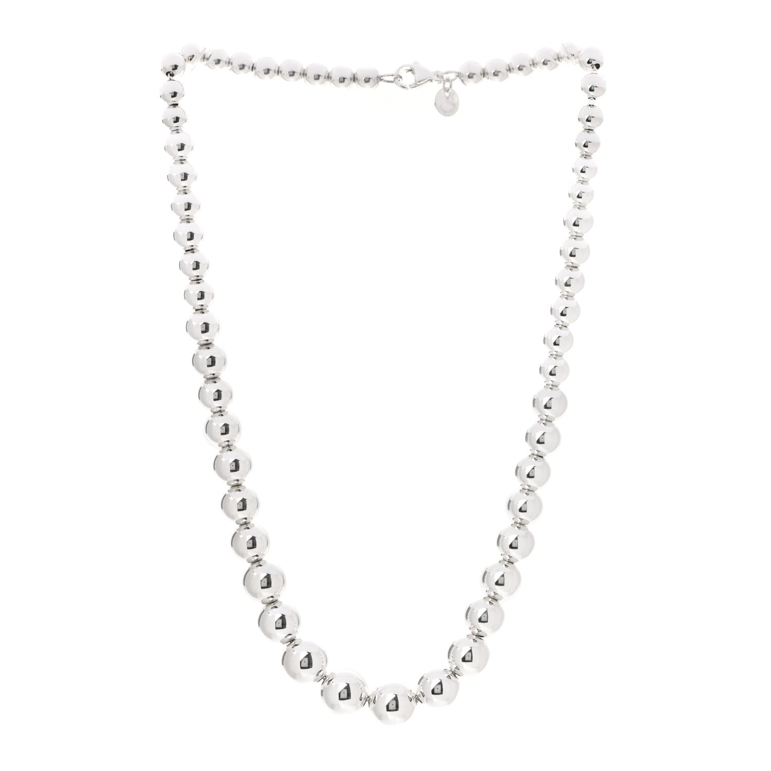 Tiffany Sterling Silver HardWear Graduated Ball Necklace 3 of 5