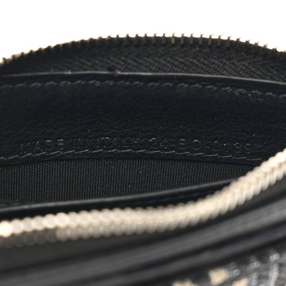 Christian Dior Oblique Zipped Card Holder Navy Blue 7 of 8