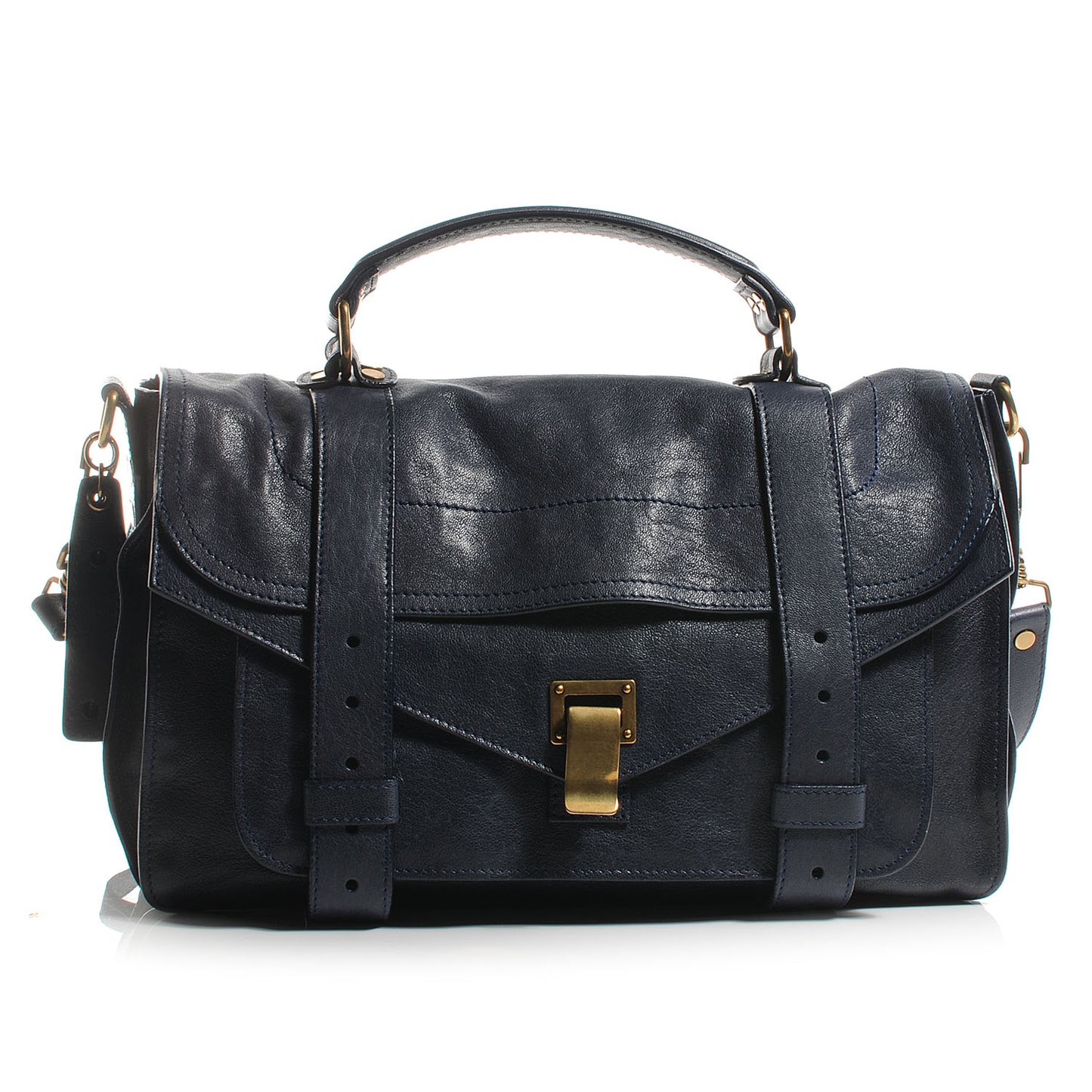 Lambskin PS1 Medium Satchel Midnight