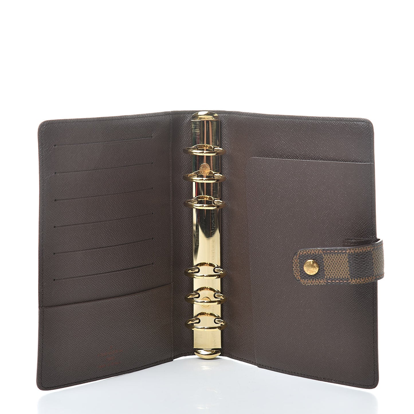 Damier Ebene Medium Ring Agenda Cover