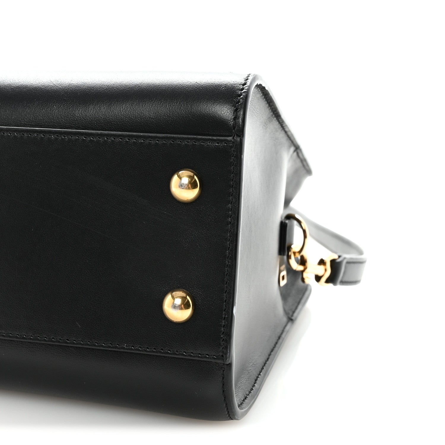 Saint Laurent Calfskin Monogram Baby Cabas Black 9 of 9