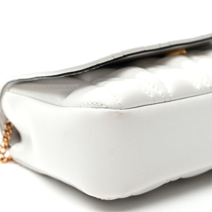 Versace Nappa Quilted Virtus Evening Bag White 8 of 9