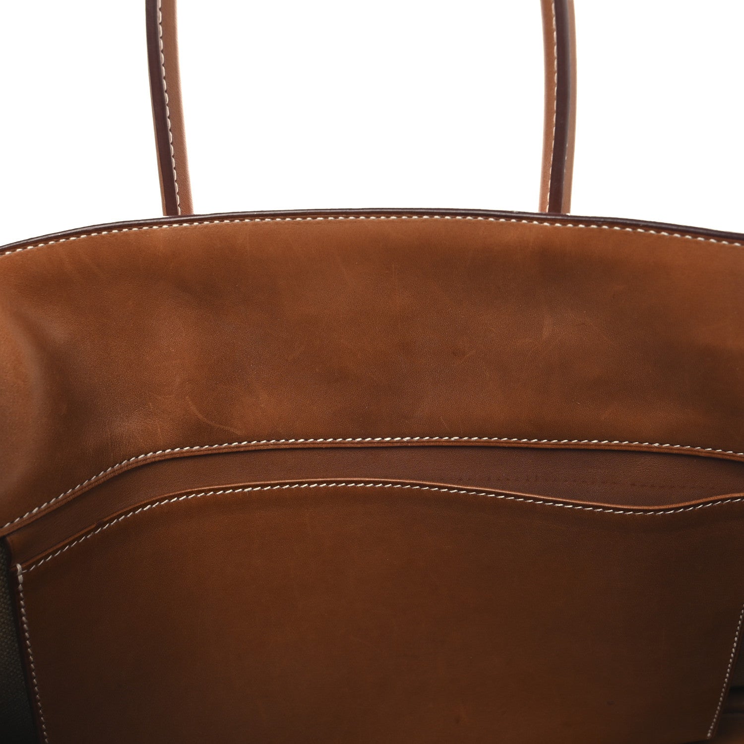 Hermes Toile Natural Barenia Flag Birkin 35 Fauve Paprika 16 of 18