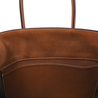 Hermes Toile Natural Barenia Flag Birkin 35 Fauve Paprika 16 of 18