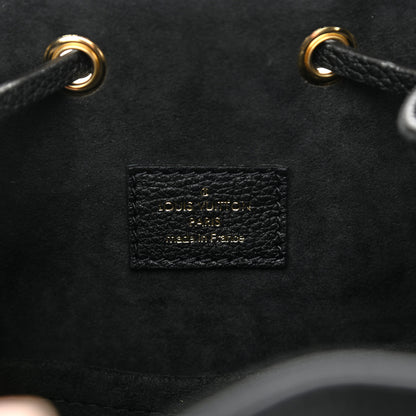 Louis Vuitton Calfskin Lockme Bucket MM Black 6 of 12