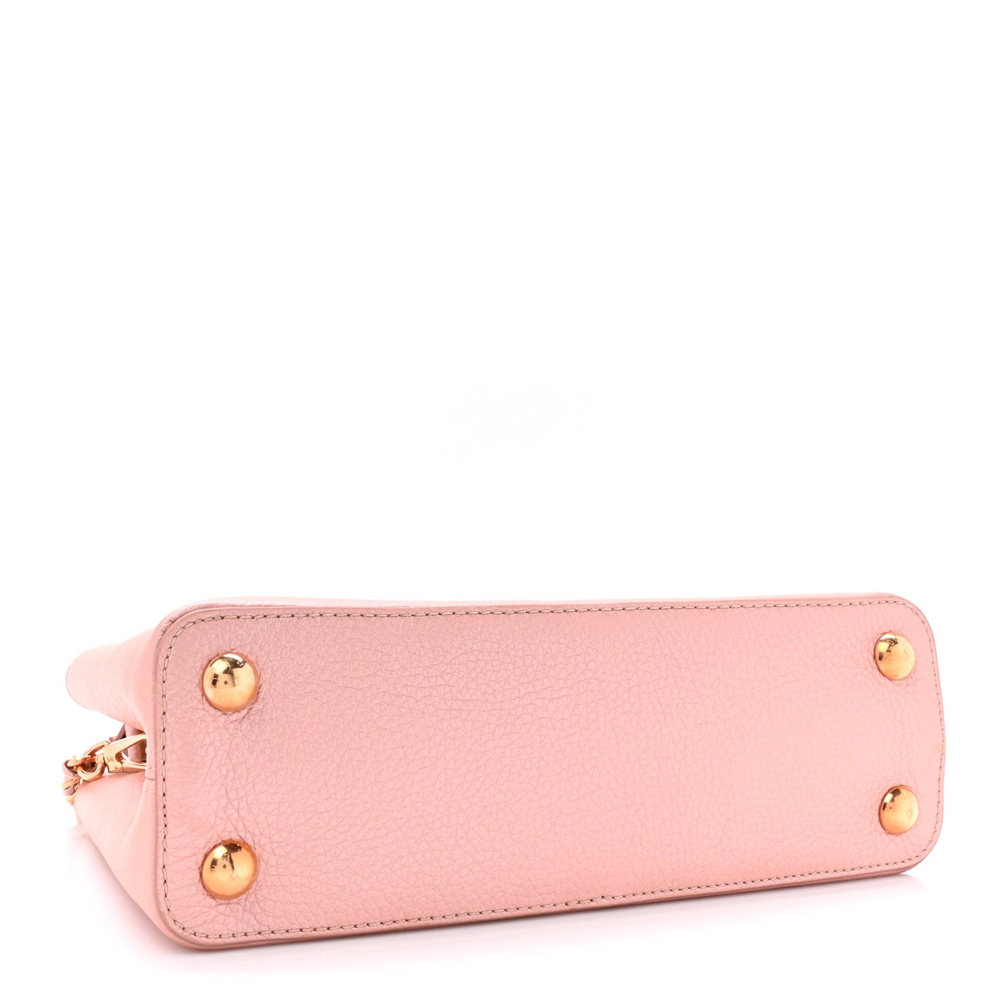 Metallic Taurillon Capucines BB Pearly Pink