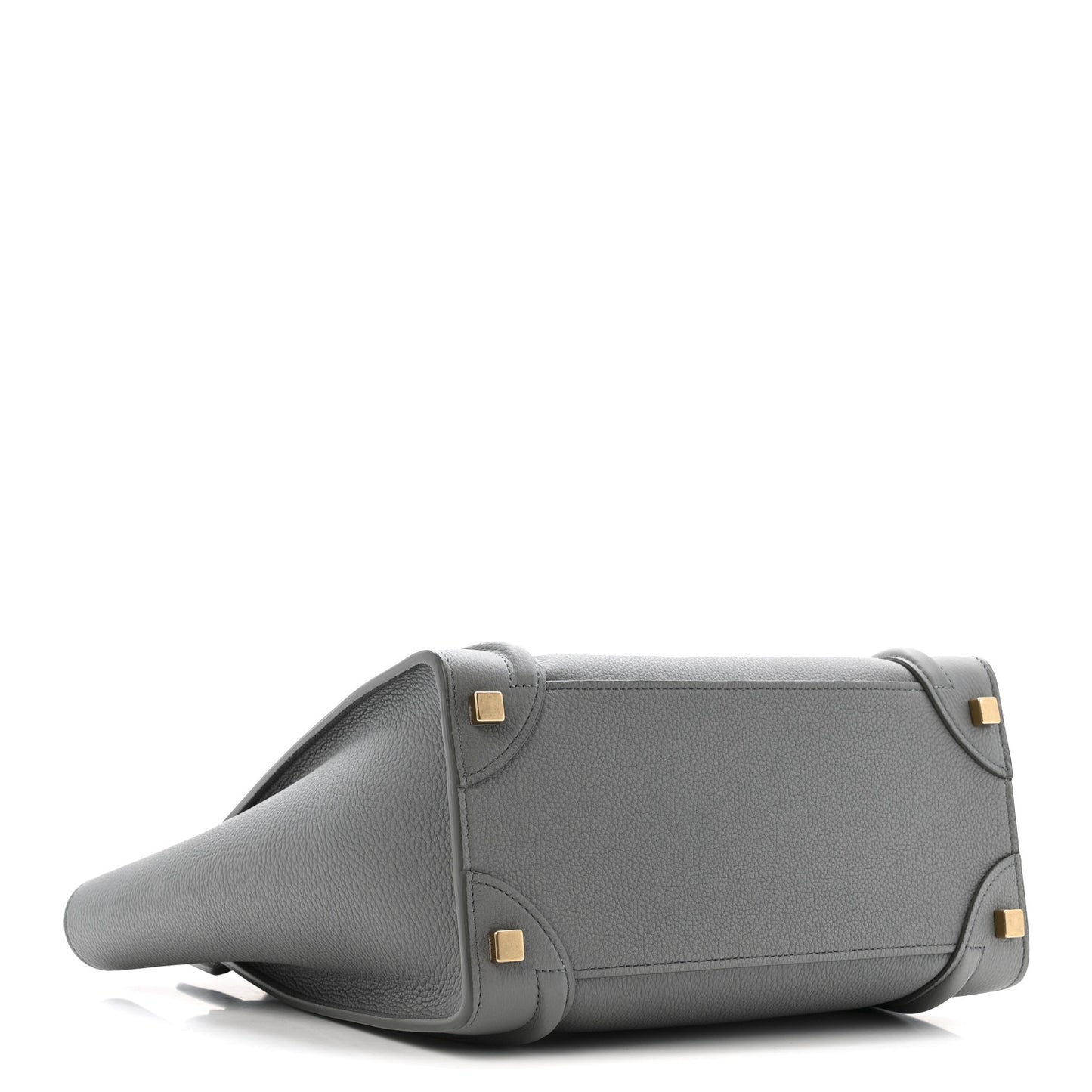 Baby Drummed Calfskin Micro Luggage Kohl