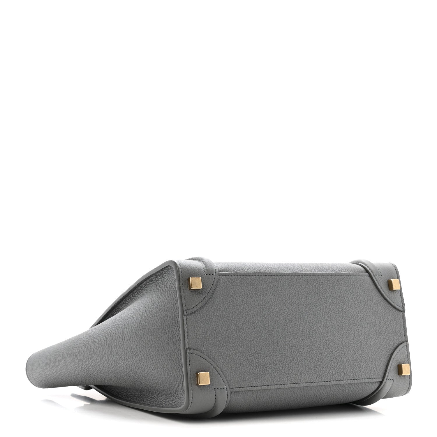 Celine Baby Drummed Calfskin Micro Luggage Kohl 4 of 15