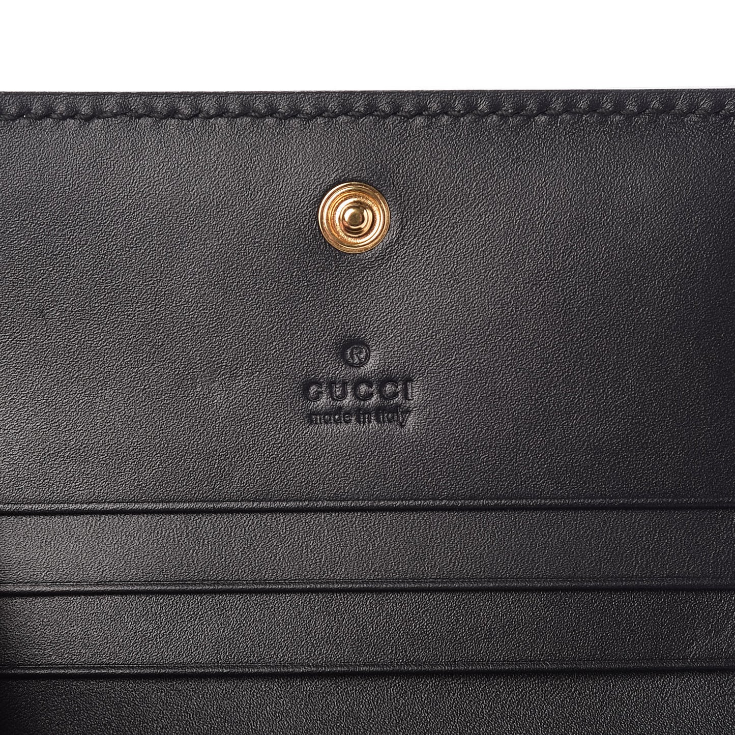 GG Supreme Monogram Bee Print Card Case