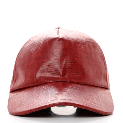 Fendi Glazed Fabric FF Baseball Hat Rosso 3 of 8