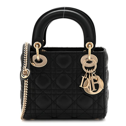 Christian Dior Lambskin Cannage Mini Lady Dior Black 1 of 12