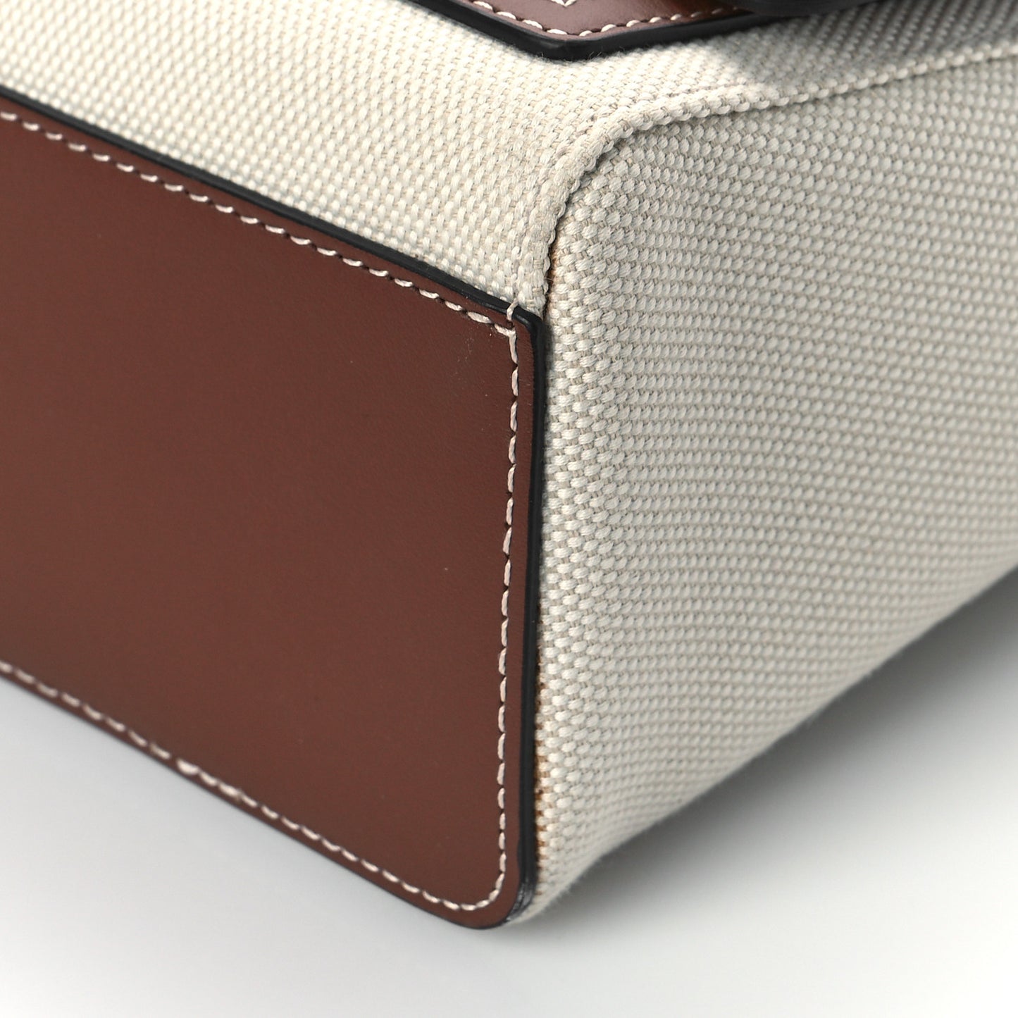 Canvas Horseferry Print Note Crossbody Bag Natural Tan