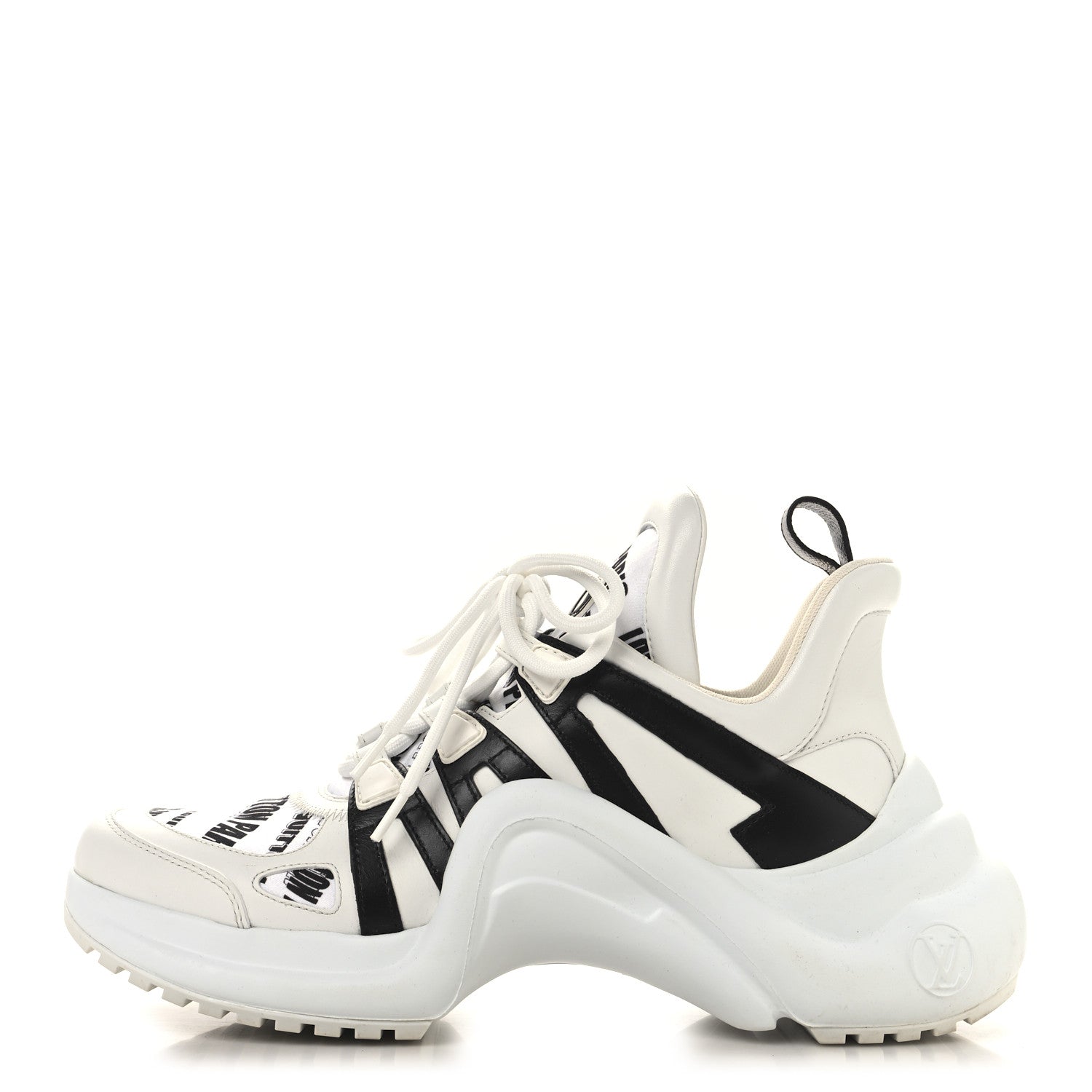 Louis Vuitton X FORNASETTI Calfskin Technical Nylon LV Archlight Sneaker 39.5 Black 1 of 10