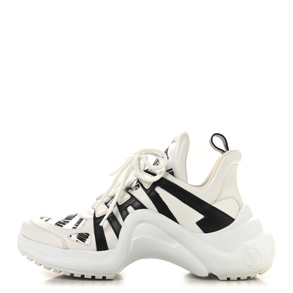 Louis Vuitton X FORNASETTI Calfskin Technical Nylon LV Archlight Sneaker 39.5 Black 1 of 10