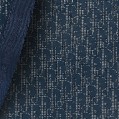 Christian Dior Calfskin Perforated Oblique Galaxy Marsupio World Tour Pelle Sling Navy Blue 8 of 10