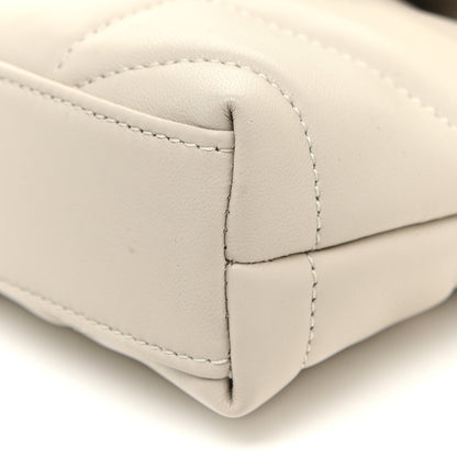 Saint Laurent Lambskin Monogram Loulou Puffer Pouch Clutch Crema Soft 11 of 13
