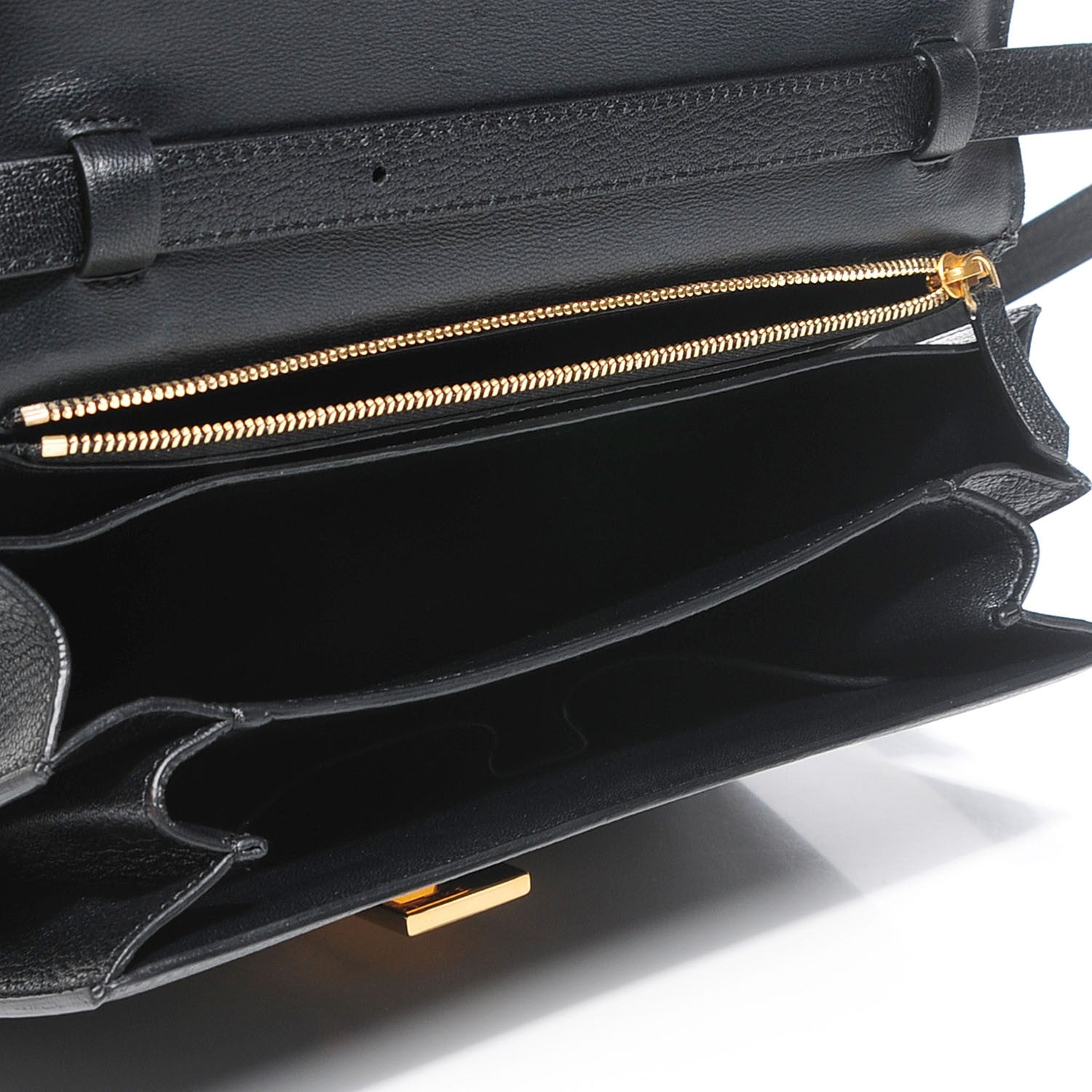 Celine Goatskin Medium Classic Box Flap Bag Black 7 of 10