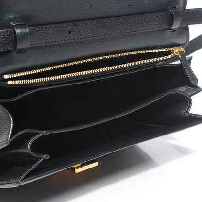 Celine Goatskin Medium Classic Box Flap Bag Black 7 of 10