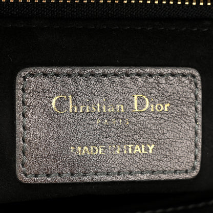 Christian Dior Lambskin Cannage Small My ABCDior Lady Dior Metallic Grey 6 of 14