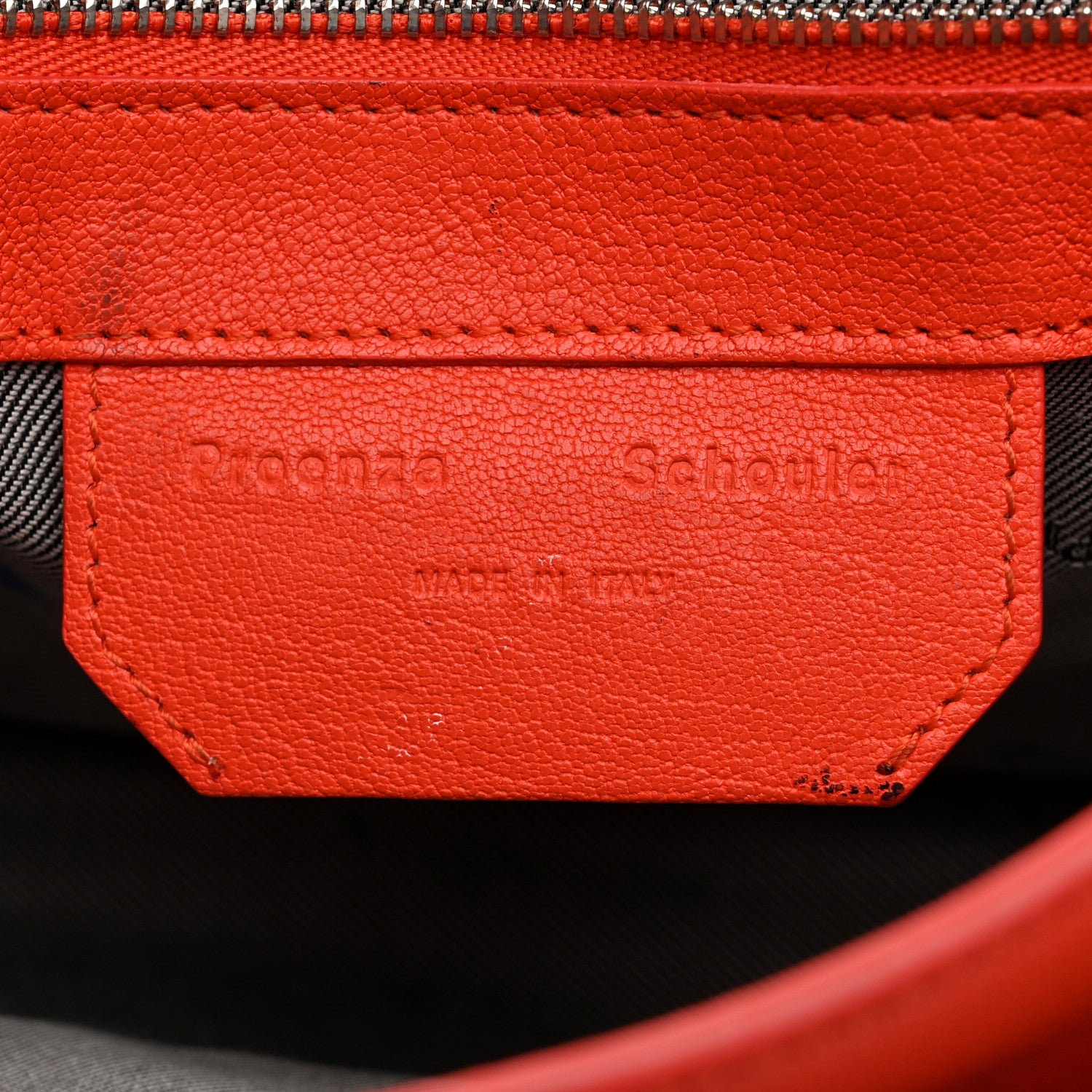 Proenza Schouler Lambskin Tiny PS1 Satchel Orange Pepper 5 of 15
