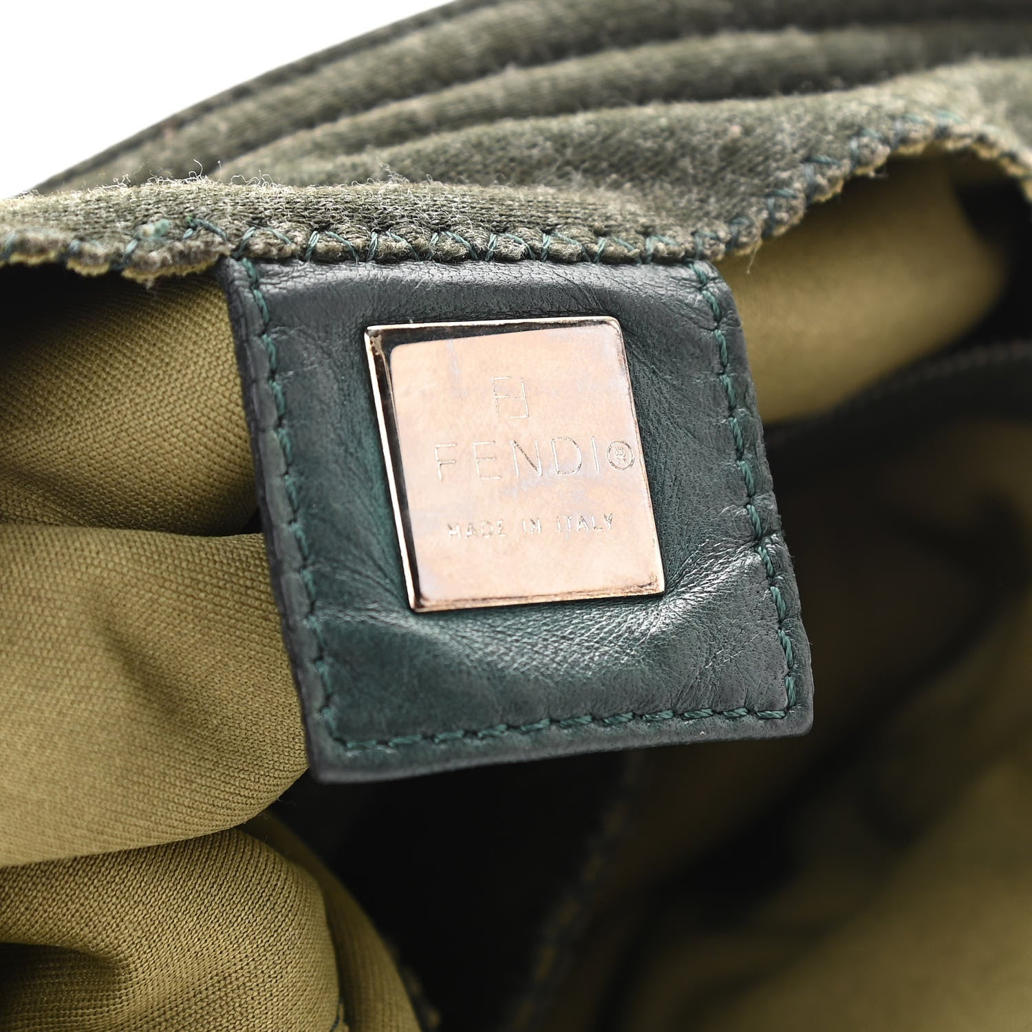 Fendi Jersey Mama Baguette Grey Blue 6 of 10