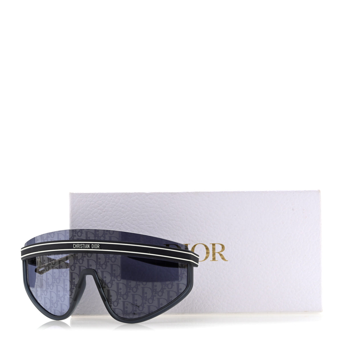 Oblique Mask DiorClub M2U Sunglasses Translucent Blue