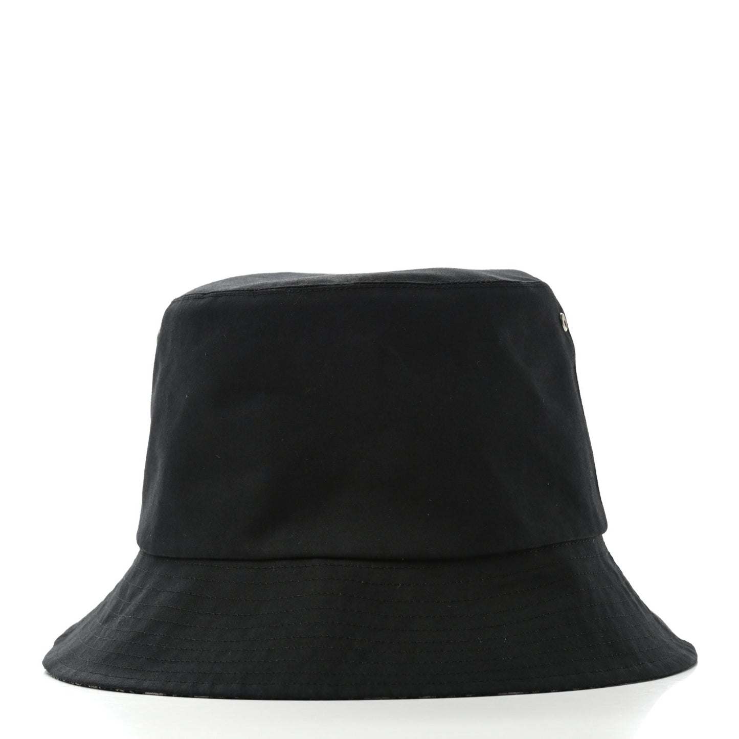Polyester Cotton Oblique Teddy-D Brim Bucket Hat 57 Black