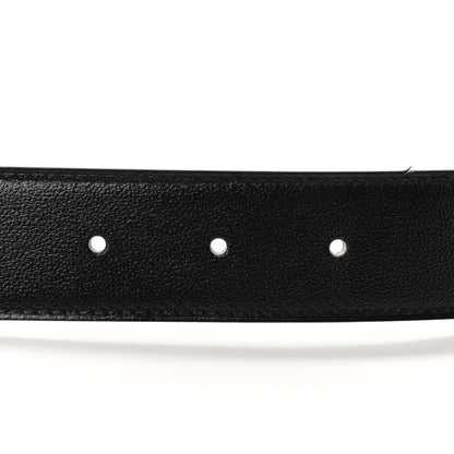 Hermes Box Togo 32mm Au Carre H Belt 95 Black Gold 3 of 7