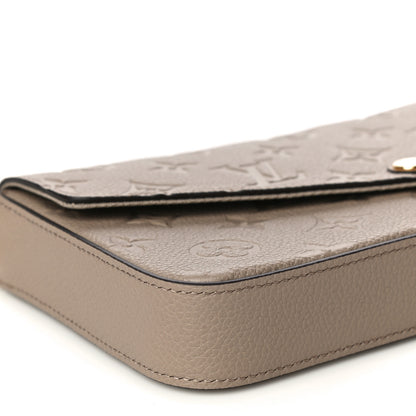 Louis Vuitton Empreinte Pochette Felicie Chain Wallet Tourterelle 7 of 9
