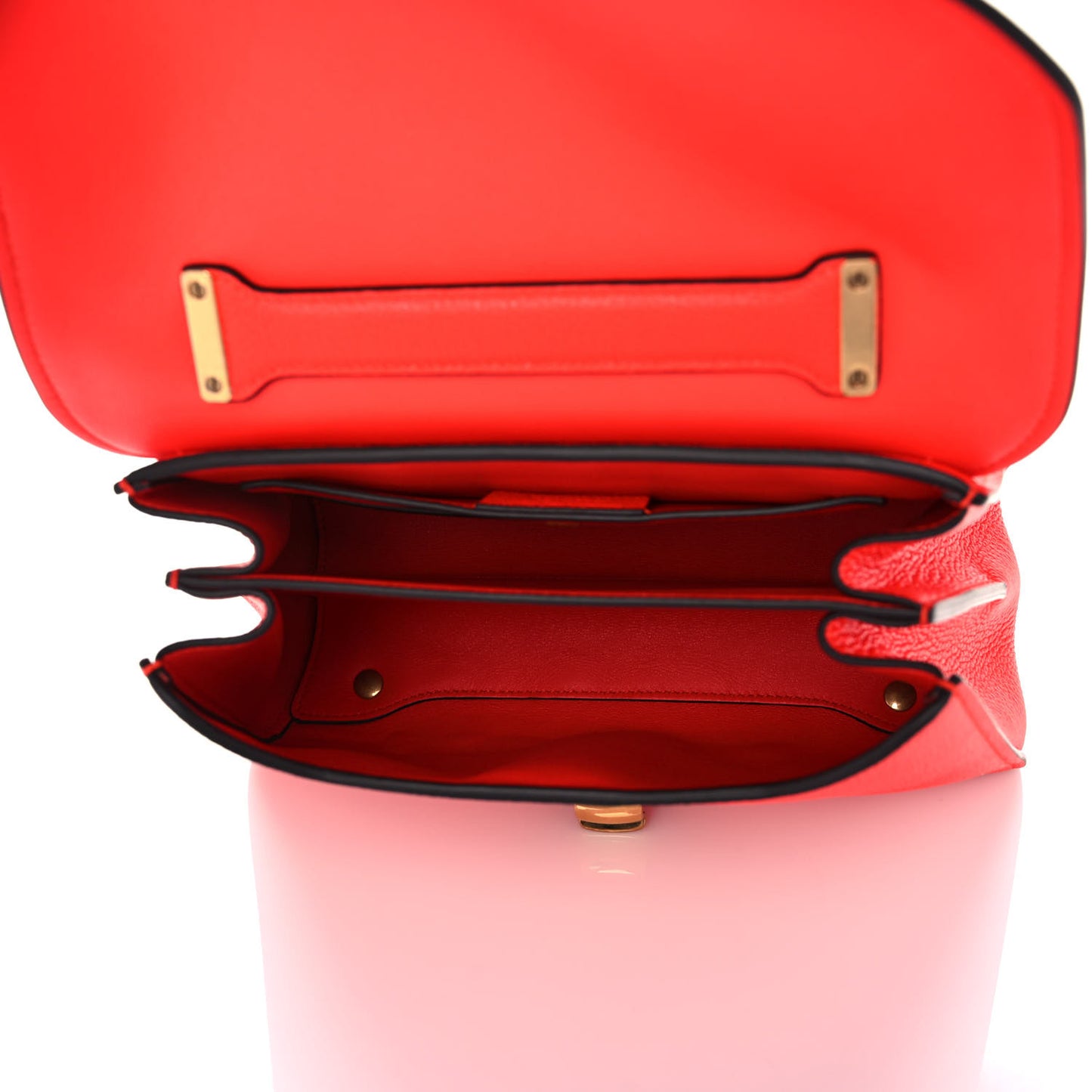 Calfskin Small Margot Top Handle Satchel Red