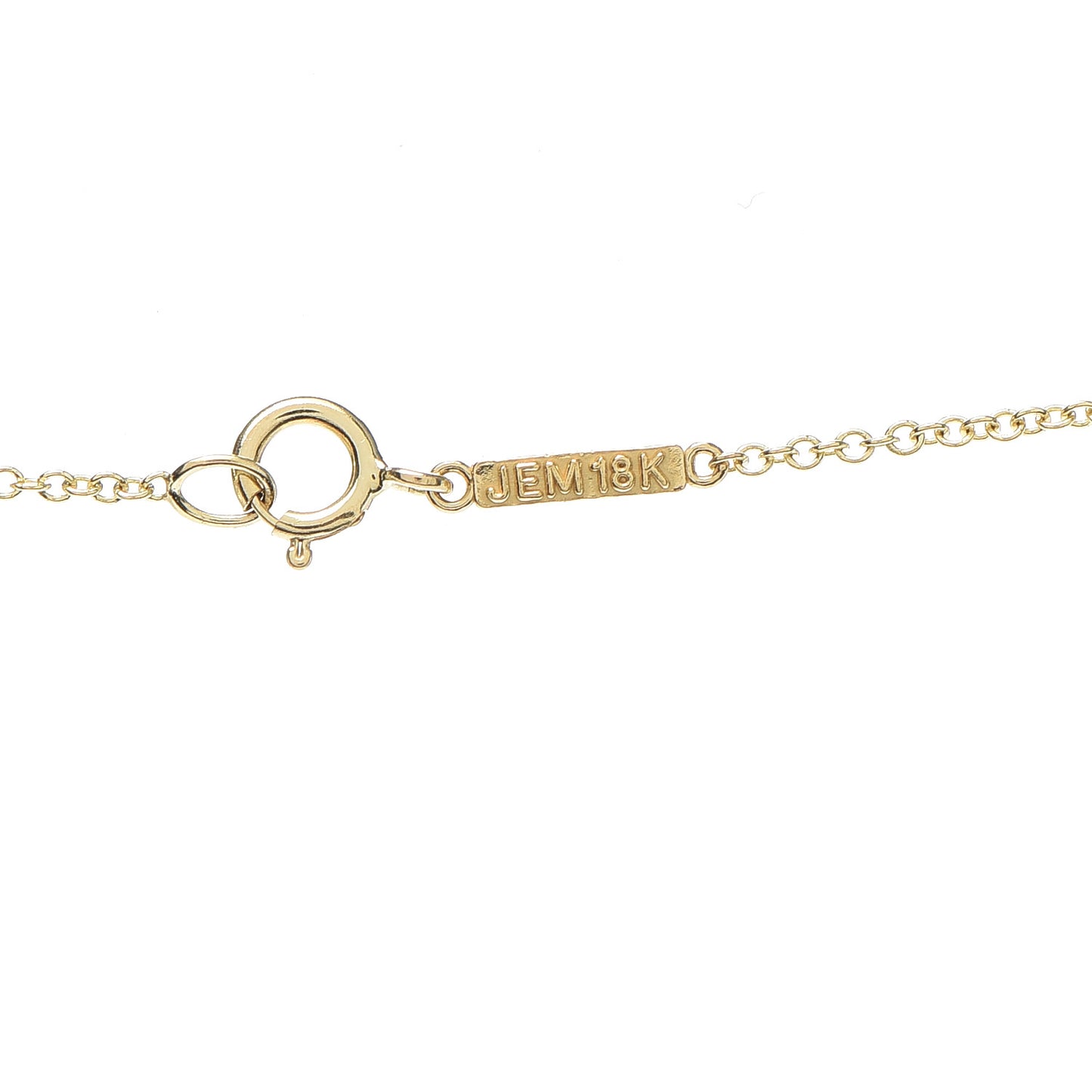 18K Yellow Gold Turquoise Inlay Bar Necklace