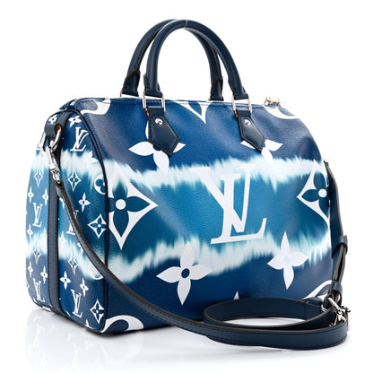 Louis Vuitton Monogram Escale Speedy Bandouliere 30 Blue 3 of 11