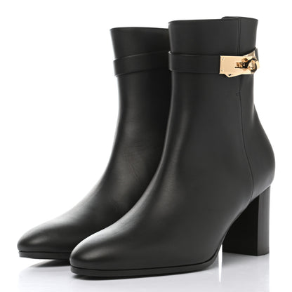 Hermes Calfskin Saint Germain Ankle Boots 37 Black 3 of 9