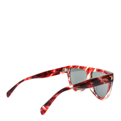 Celine Acetate Aviator Sunglasses CL 40001F Red Havana 4 of 7