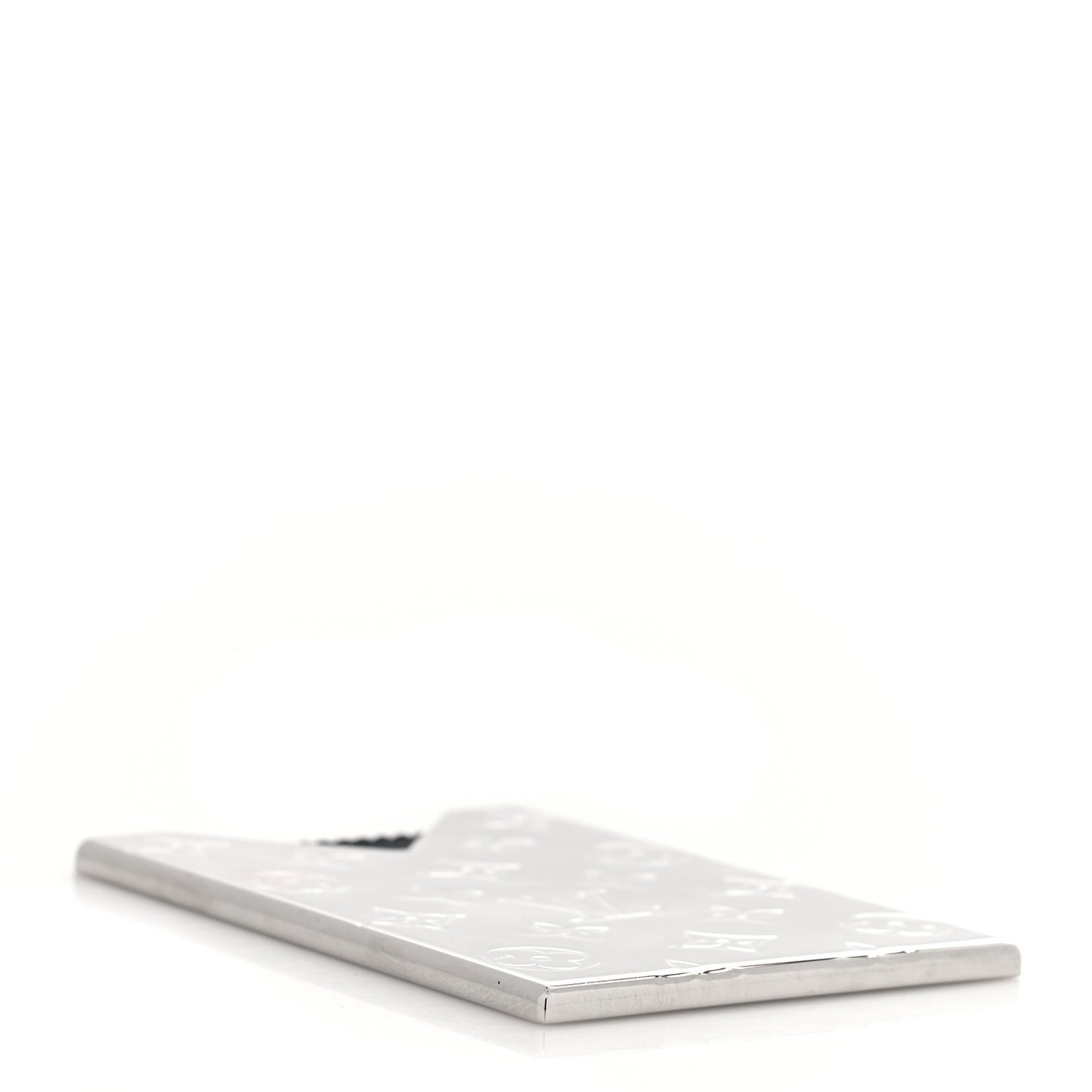 Metal Taurillon Monogram Card Holder