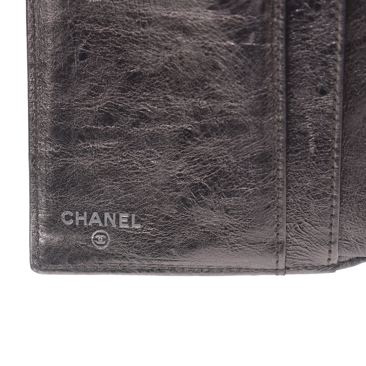Metallic Aged Calfskin Quilted Reissue Long Flap Wallet