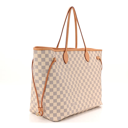 Louis Vuitton Damier Azur Neo Neverfull GM Rose Ballerine 4 of 11