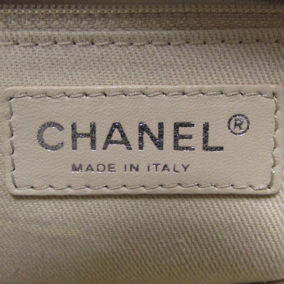 Chanel Caviar Small Diamond Stitch Tote White 8 of 12
