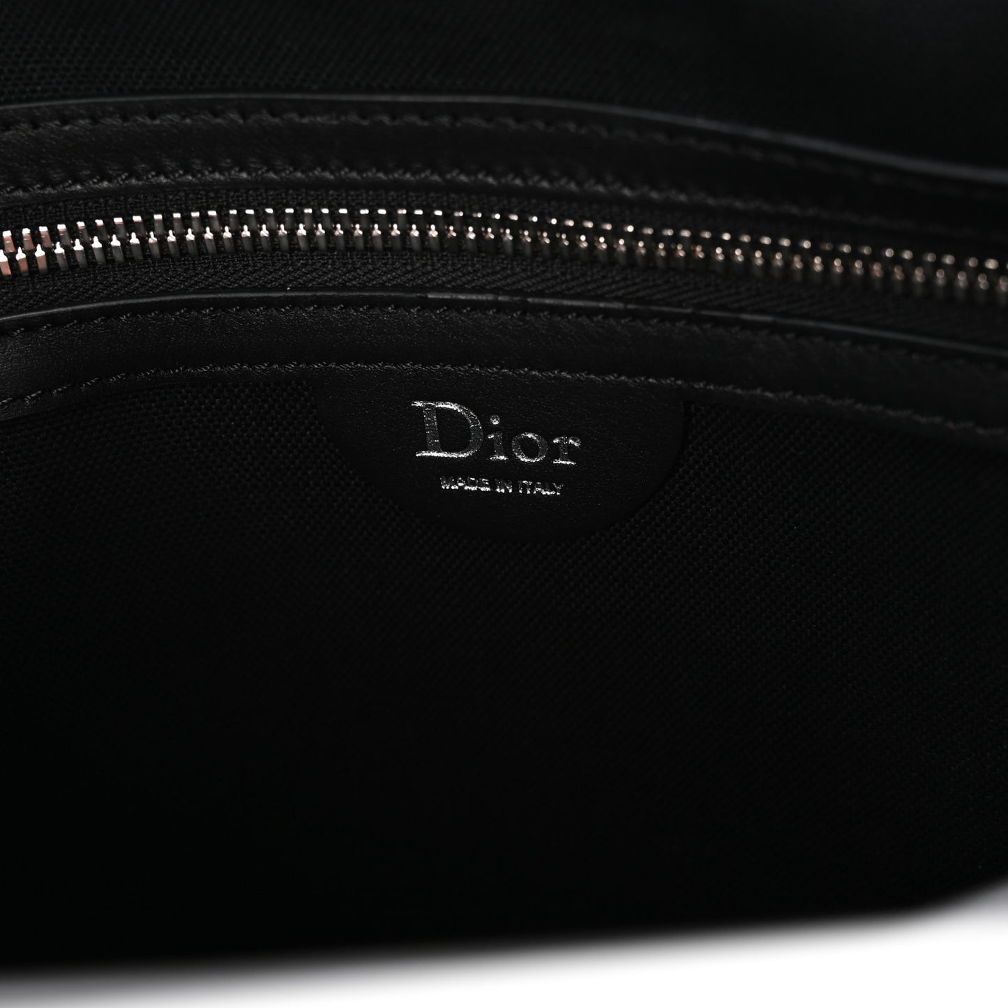 Canvas Embroidered Medium Jett Messenger Black White